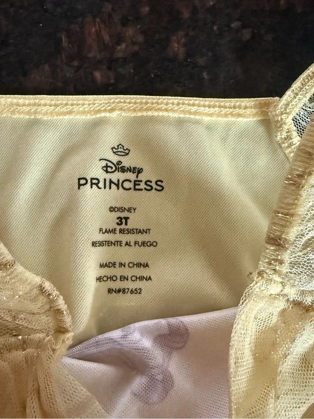 💜Disney Princess Belle and Elsa Yellow and Blue Nightgowns - Picture 4 of 6